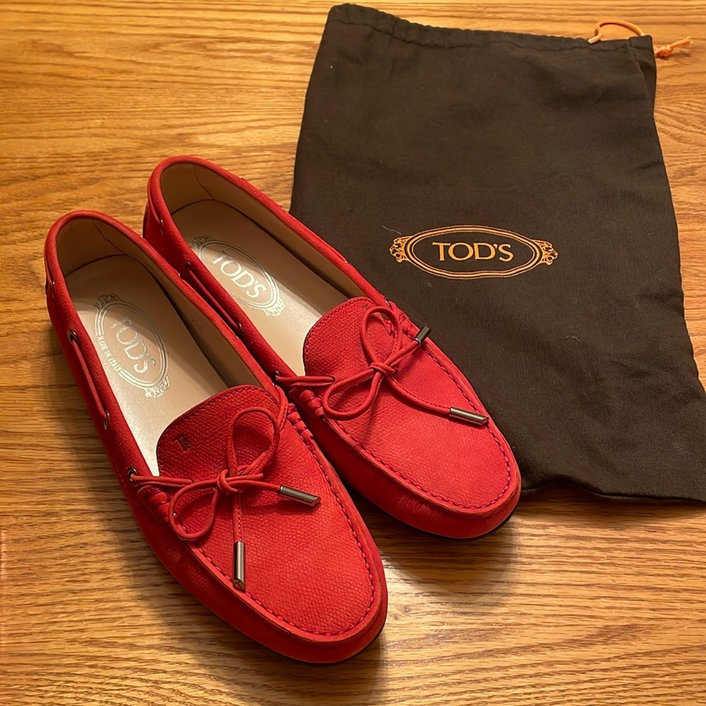 TOD’S Heaven Lacetto Suede Loafers